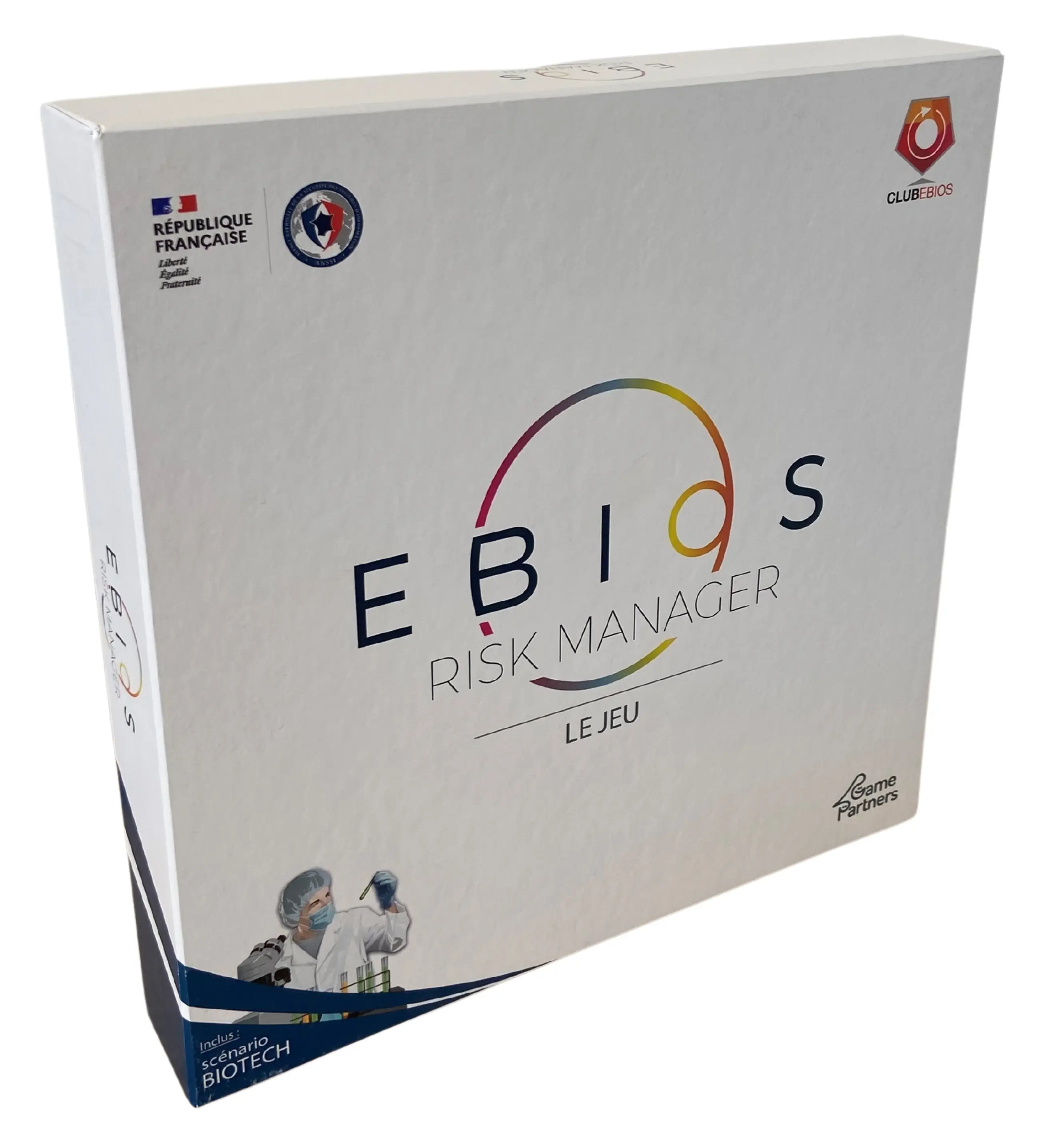 Boîte du serious game sur mesure EBIOS RM, le jeu sur l'analyse des risques cyber
